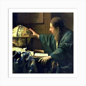 Rembrandt'S Globe Art Print