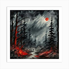 Dark Woods Art Print