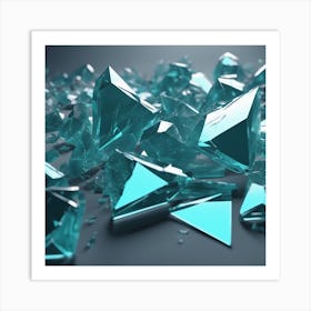 Shattered Glass 18 Art Print