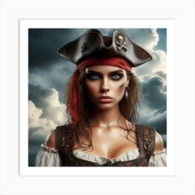 Pirate Girl 4 Art Print