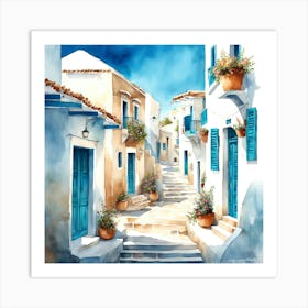 Santorini, Greece Art Print