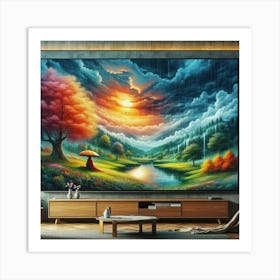 Landscape Painting 2 Art Print