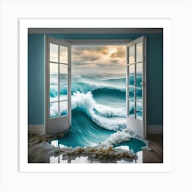 Open Door To The Ocean Art Print