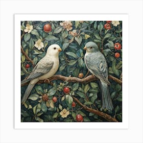 Birds On A Branch Art 21 Art Print