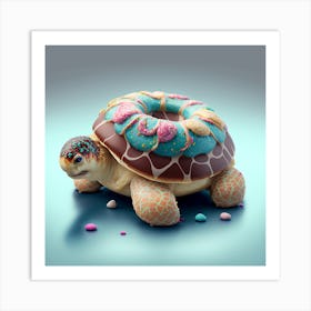 Donut Turtle Art Print