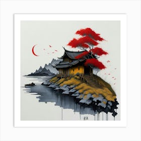 Asia Ink Painting (24) Art Print