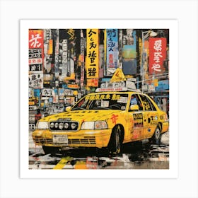 Taxi Cab Art Print