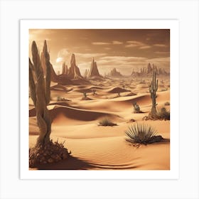 Desert Landscape 15 Art Print