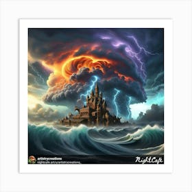 Stormy Castle Art Print