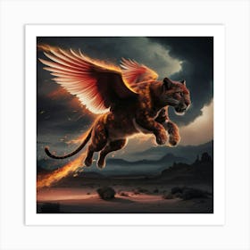 Fire Phoenix Art Print