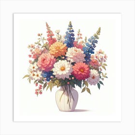 Flowers In A Vase 2 Art Print