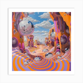 Psychedelic World Art Print