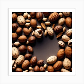 Nuts In A Circle 6 Art Print