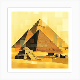 Pyramids Of Giza 2 Art Print