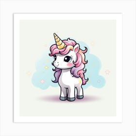 Cute Unicorn 19 Art Print