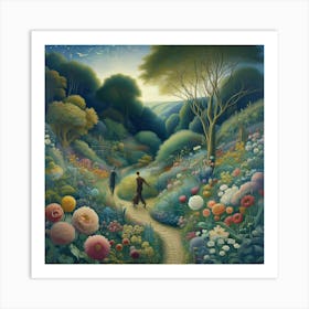 Walk In The Garden Art Print