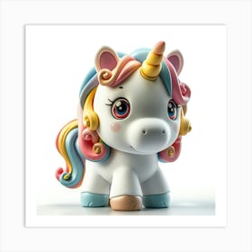 Unicorn Figurine 66 Art Print