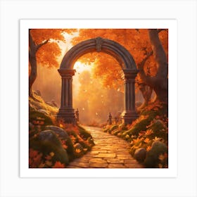 Archway In The Forest Art Print