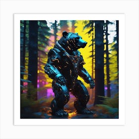 Bear In The Forest 23 Art Print