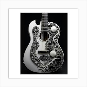 Yin and Yang in Guitar Harmony 17 Art Print