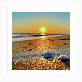 Seashells On The Beach 1 Art Print