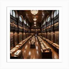 Oxford University Library Art Print