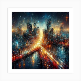 Futuristic Cityscape 11 Art Print