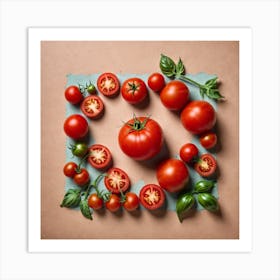 Tomato In A Circle Art Print