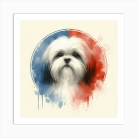 Watercolor Lhasa Apso 4 Art Print