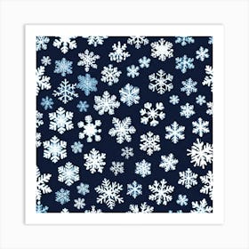 Snowflakes 2 Art Print