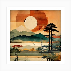 Asian Landscape Art Print