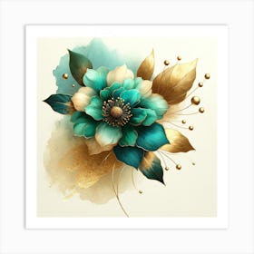 Watercolor Flower Painting Art Print