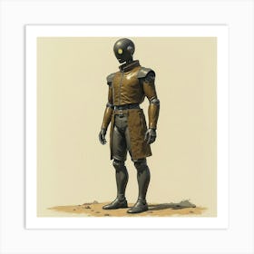 Male Fashion Robot Art Print