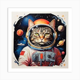 Cat In Space 1 Art Print