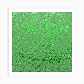 Green Aluminum Foil Art Print