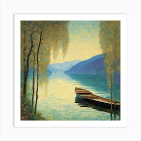 On Lake Attersee, Gustav Klimt 31 Art Print