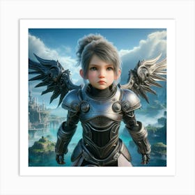 Angel In Armor Art Print