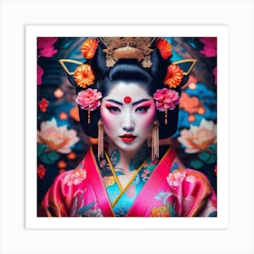 Geisha 178 Art Print