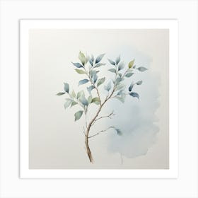 'Blue Tree' Art Print