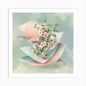 Paper Flowers 1 Art Print