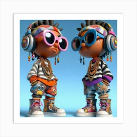 Hip Hop Kids Art Print