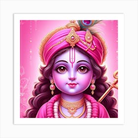 Lord Krishna Art Print