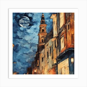 The magic of the city at night Art Print