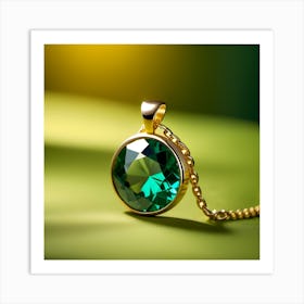 Emerald Necklace Art Print