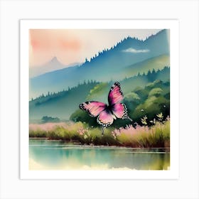 Butterfly Painting 27 Art Print