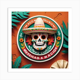 Mexican Skull 24 Art Print