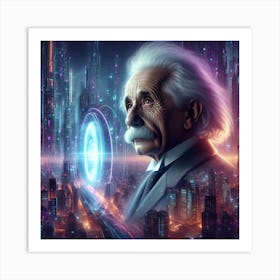 Albert Einstein 6 Art Print