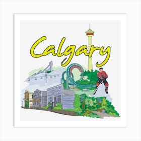 Calgary Art Print