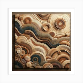 Abstract Wood Art Art Print