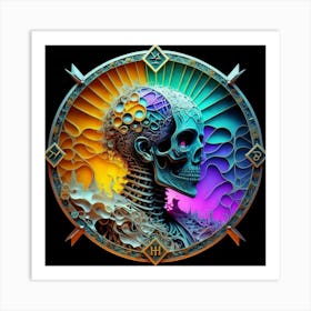 Skull Of A Man Art Print